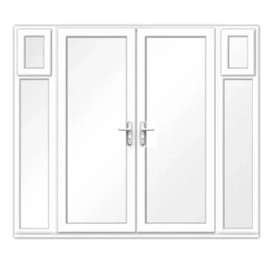 uPVC French Doors with Opening Side Panels
