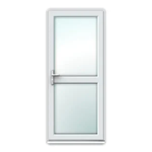 UPVC Door | Fully Glazed with Mid Rail