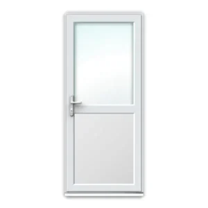 UPVC Door | Half Glazed with Mid Rail