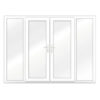 PRE MADE – In stock – uPVC French Doors with Side Panels