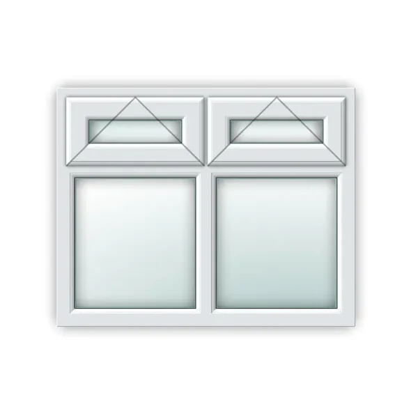 White UPVC Window Style 21