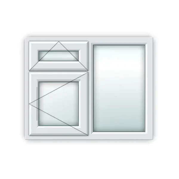 White UPVC Window Style 22
