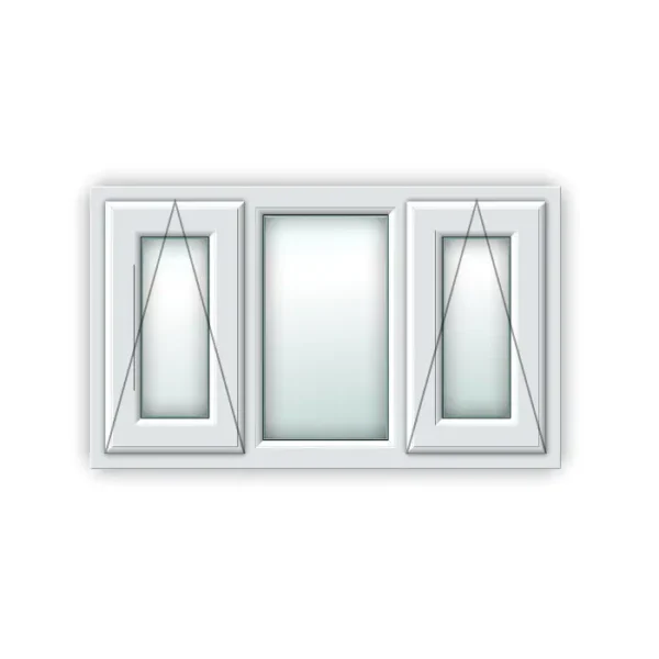 White UPVC Window Style 40