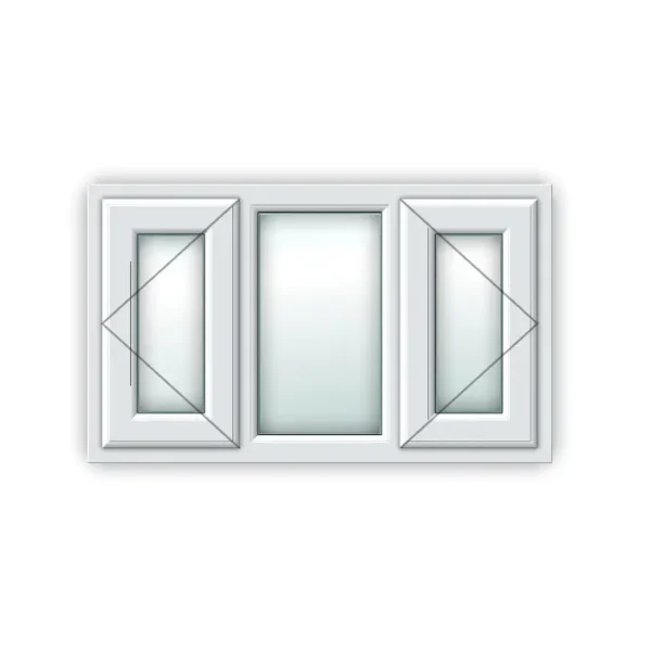 White UPVC Window Style 42